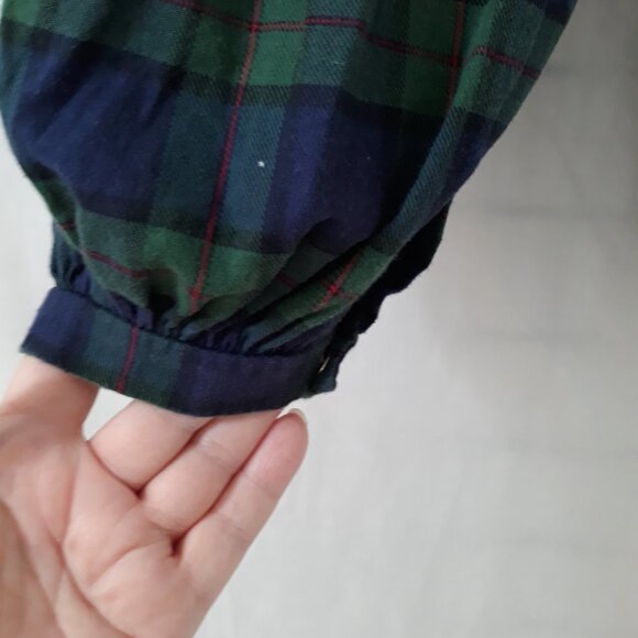 Vintage PolkaTots, Plaid - One Piece Jumpsuit - Long Sleeve - Size 2T - Picture 11 of 13